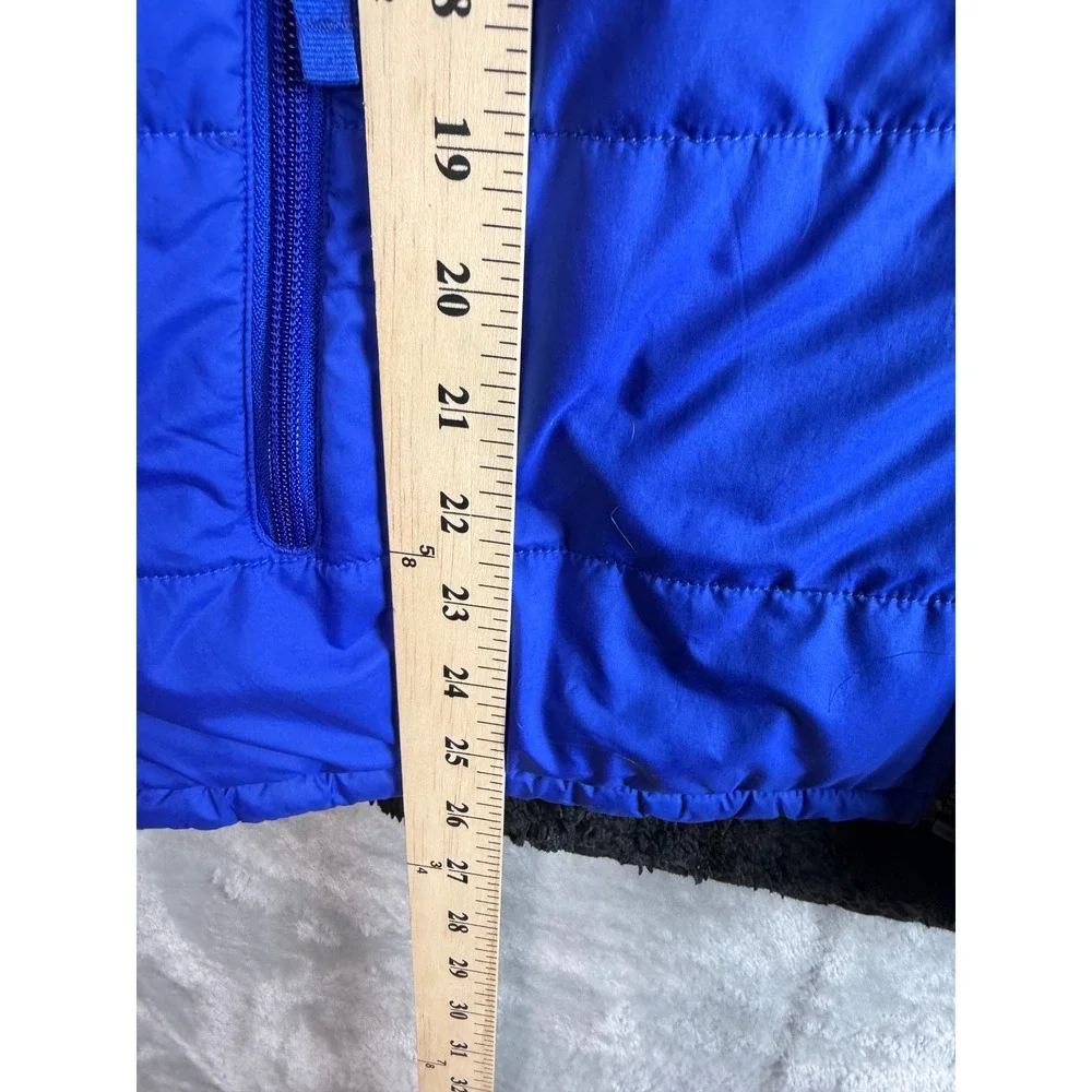 THE NORTH FACE Reversible Jacket Boys XL 18 20 Blue Black Sherpa Puffer